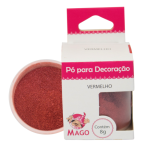 Pó Para Decoração Vermelho 8Gr Mago