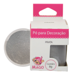 Pó Para Decoração Prata 8Gr Mago